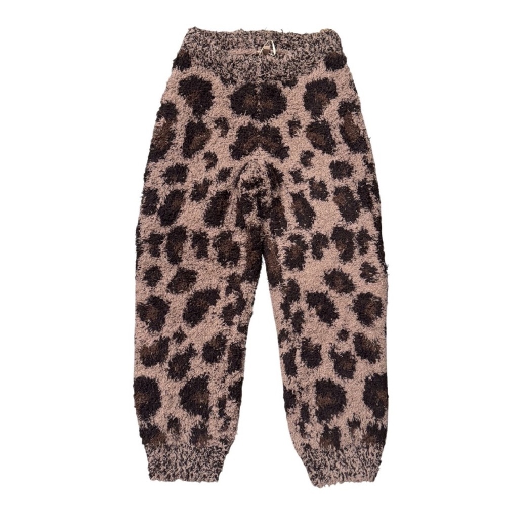 NWT Skims Kids Cozy Fairisle Jogger Sienna Leopard 2T/3T